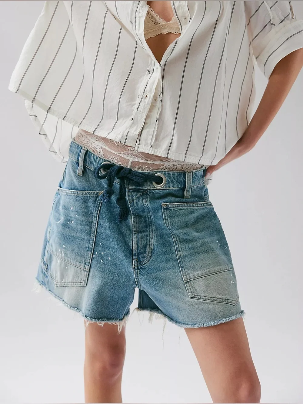 FREE PEOPLE Moxie Barrel Shorts 26